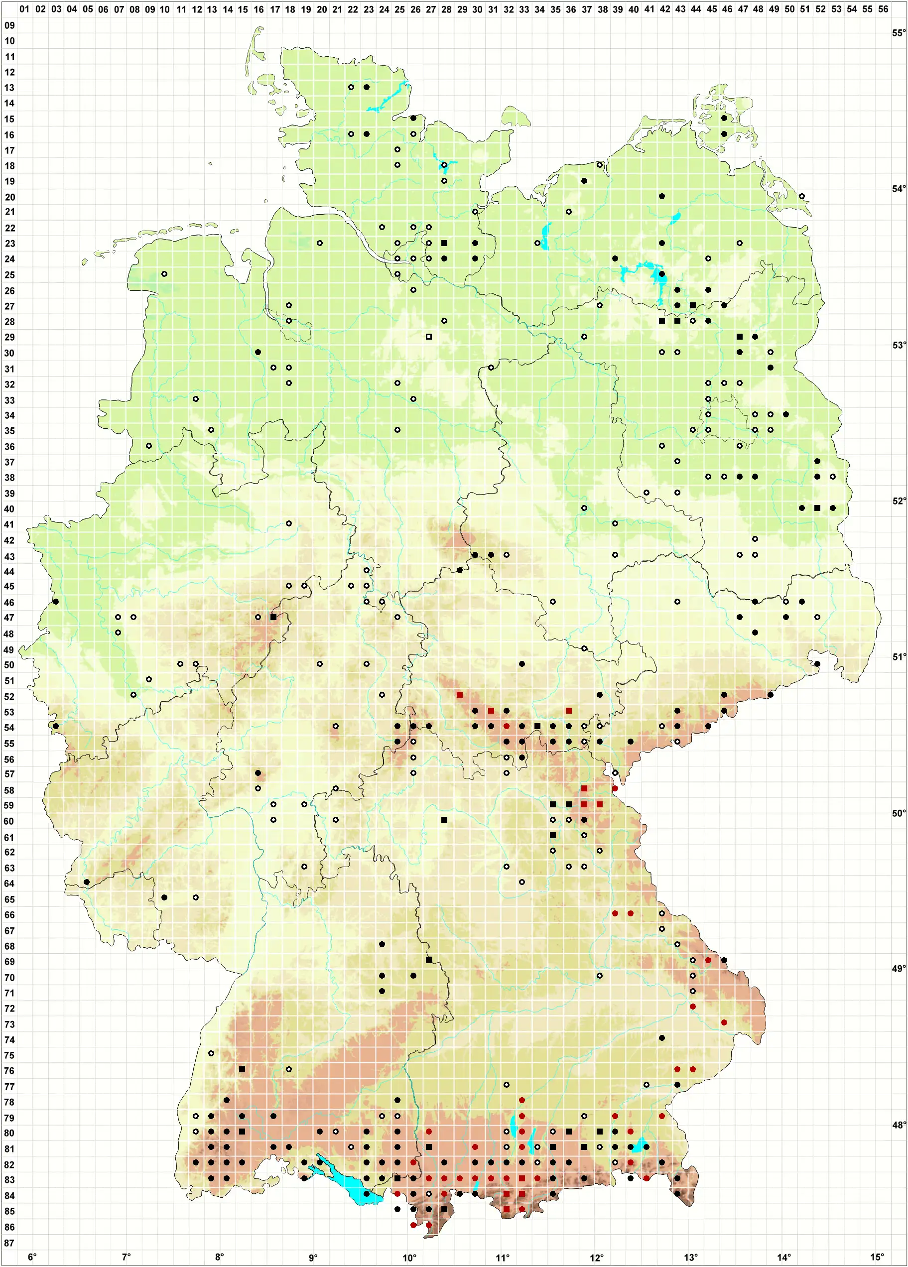 Verbreitungskarte