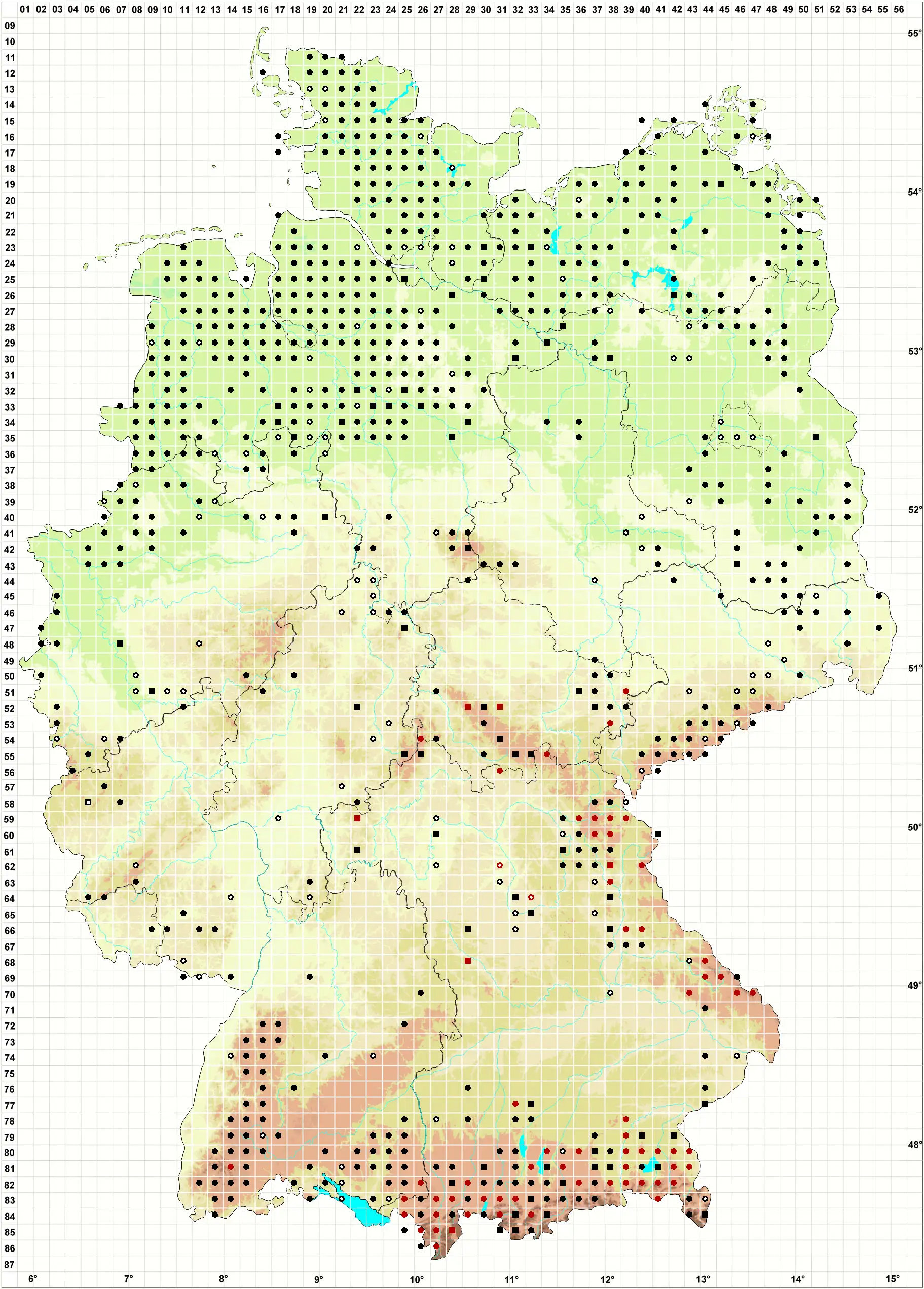 Verbreitungskarte