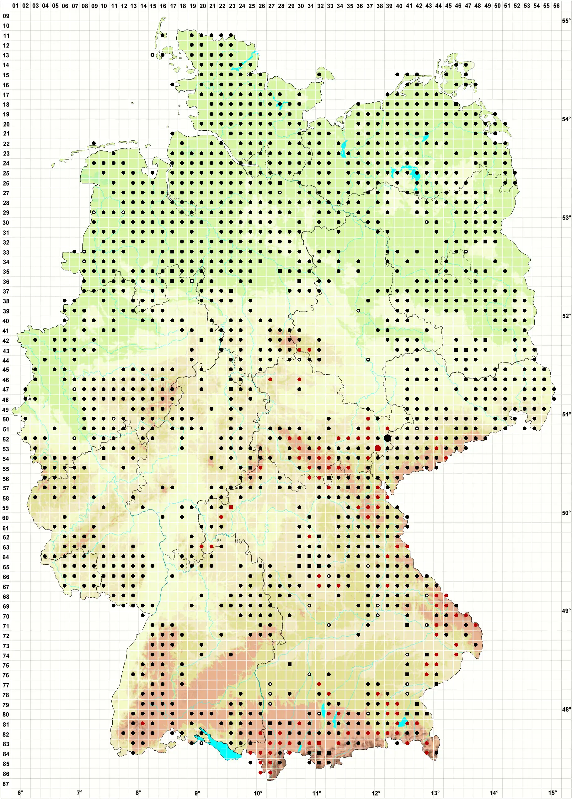 Verbreitungskarte