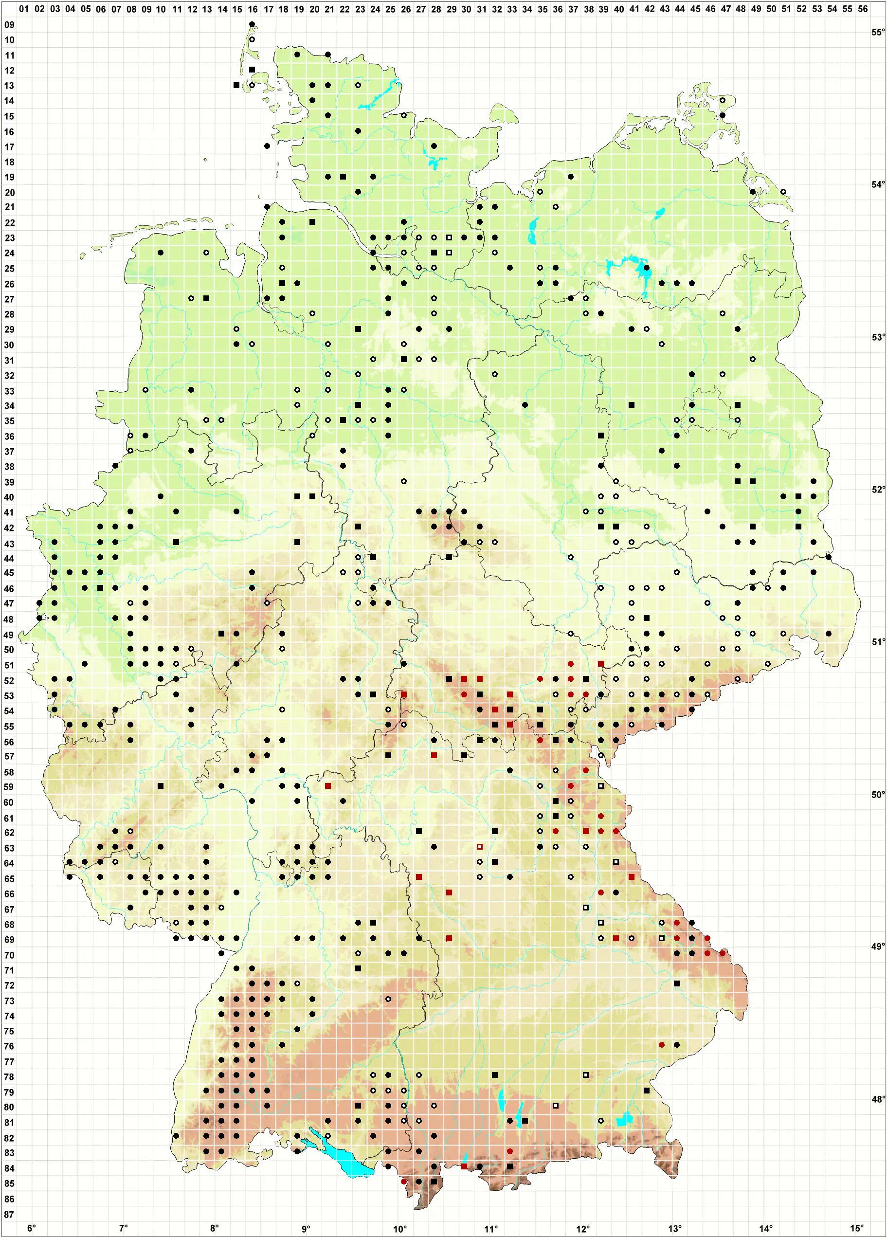 Verbreitungskarte