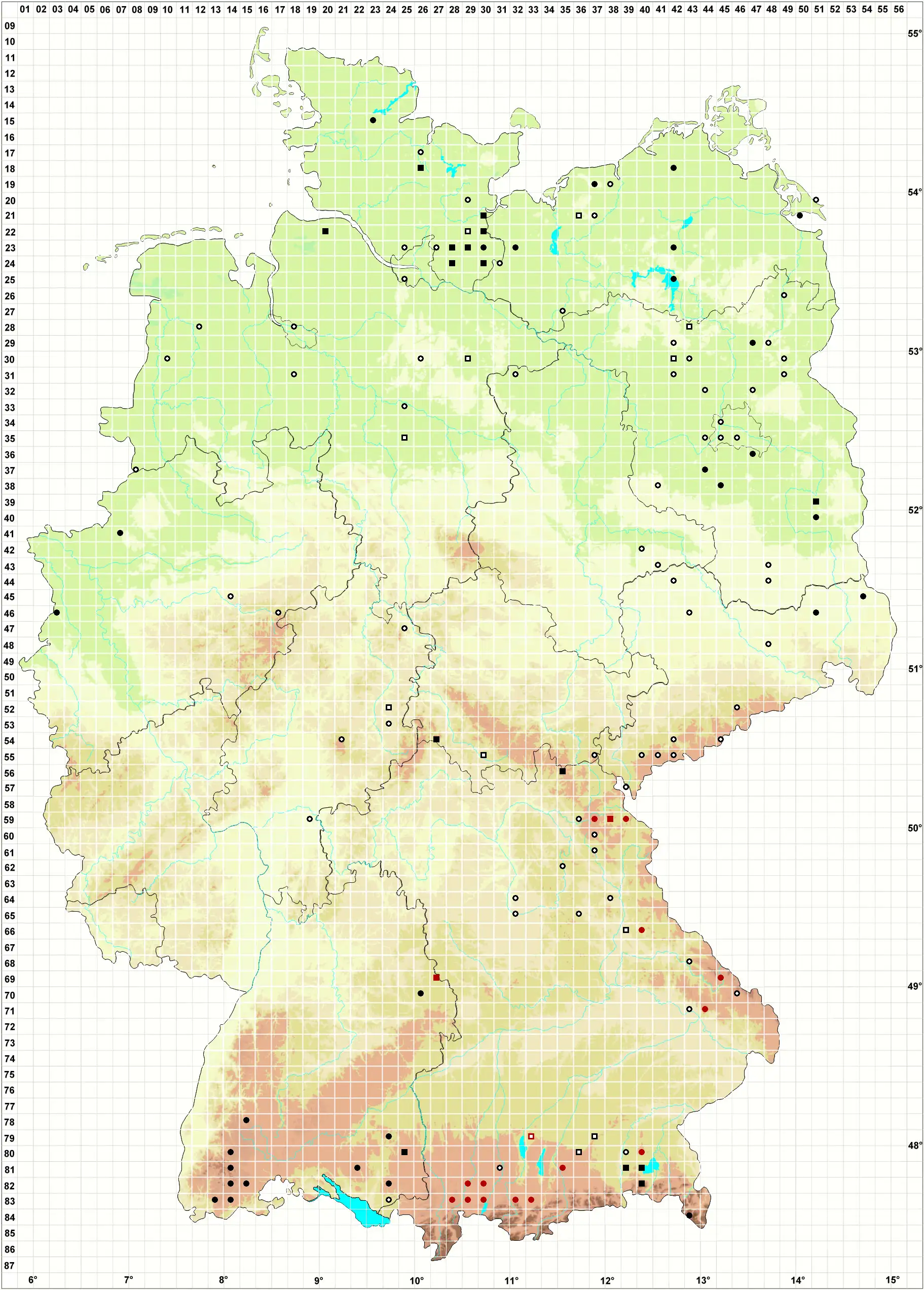 Verbreitungskarte