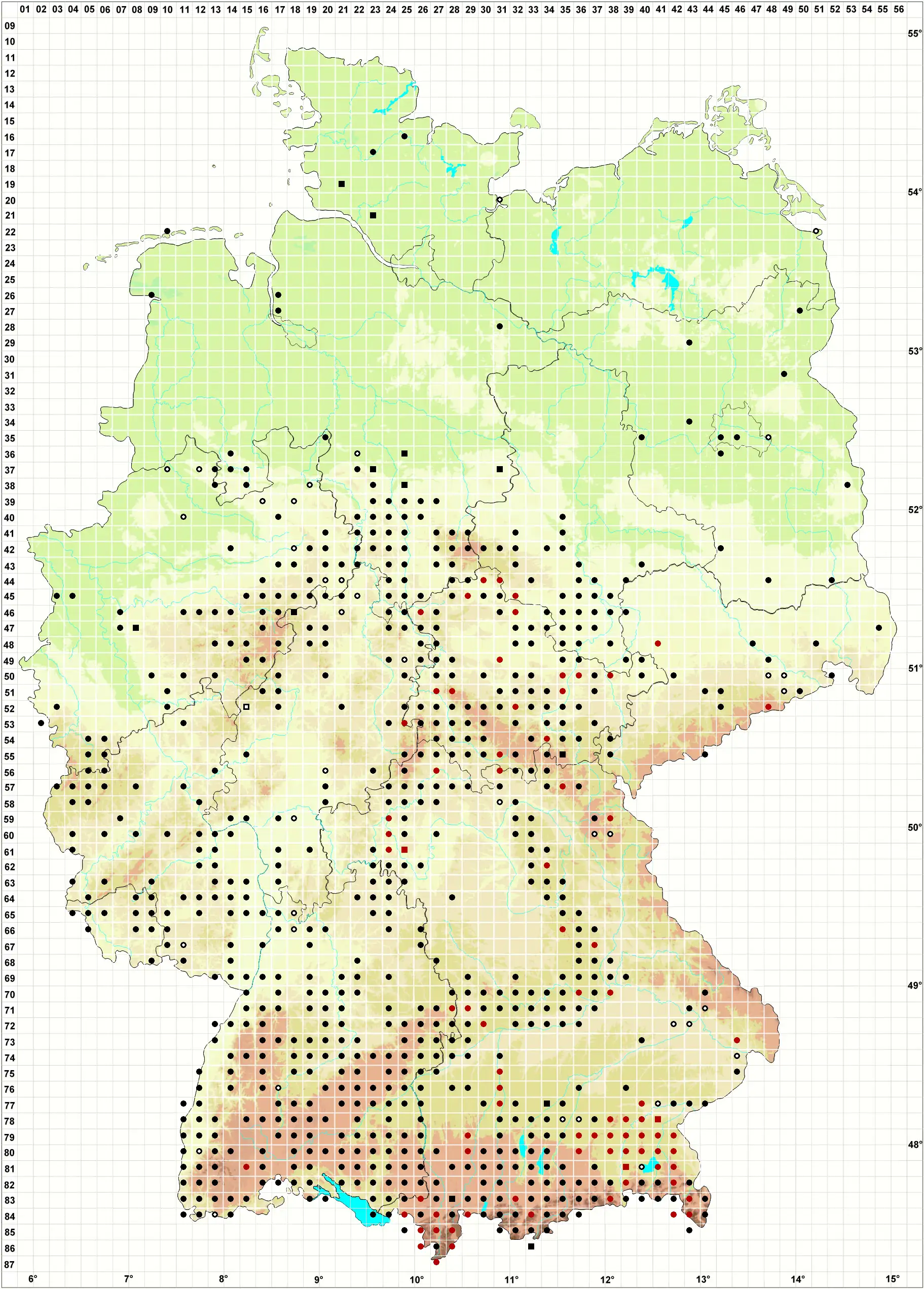 Verbreitungskarte