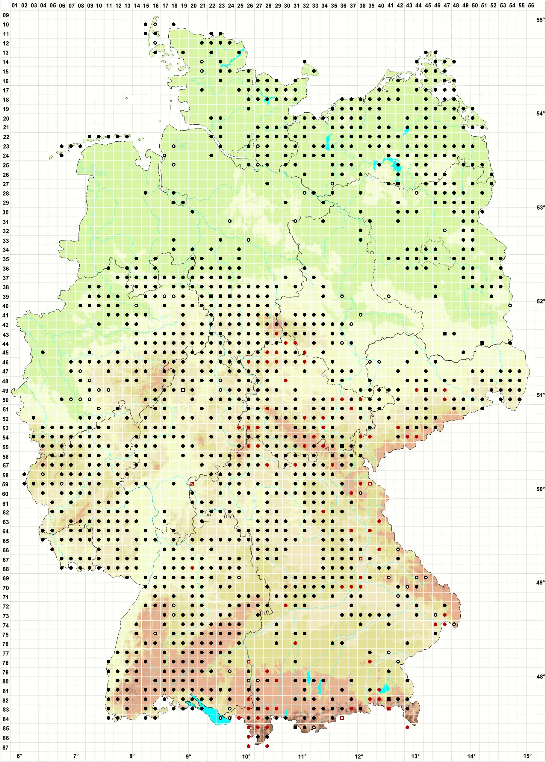 Verbreitungskarte
