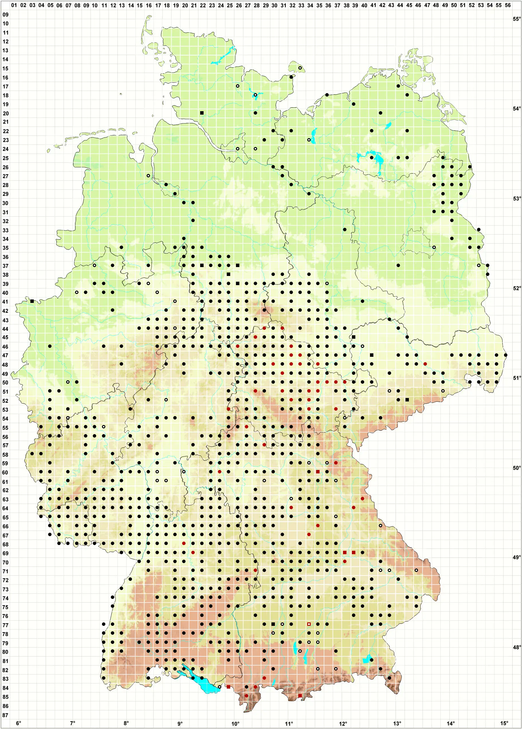 Verbreitungskarte