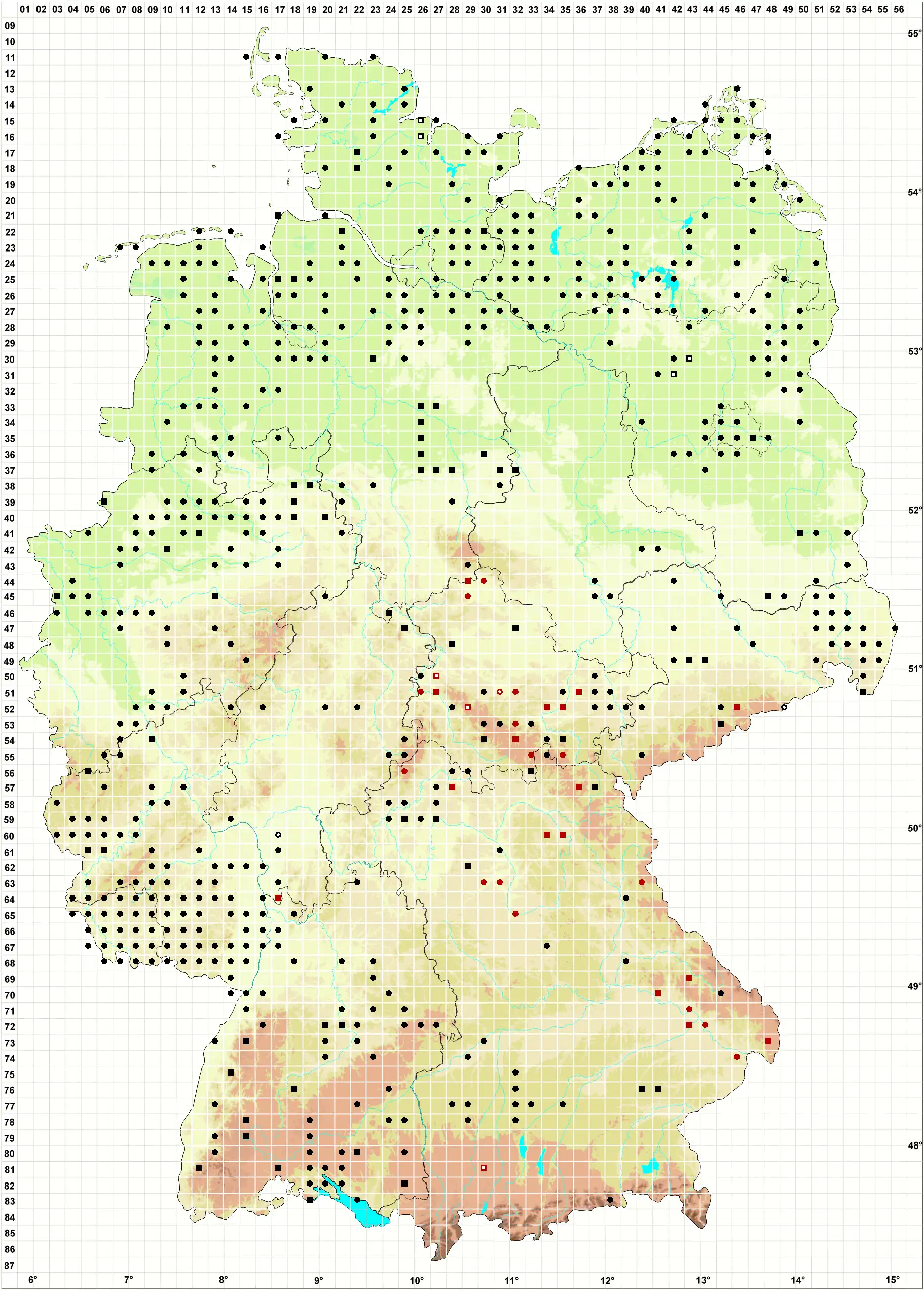 Verbreitungskarte