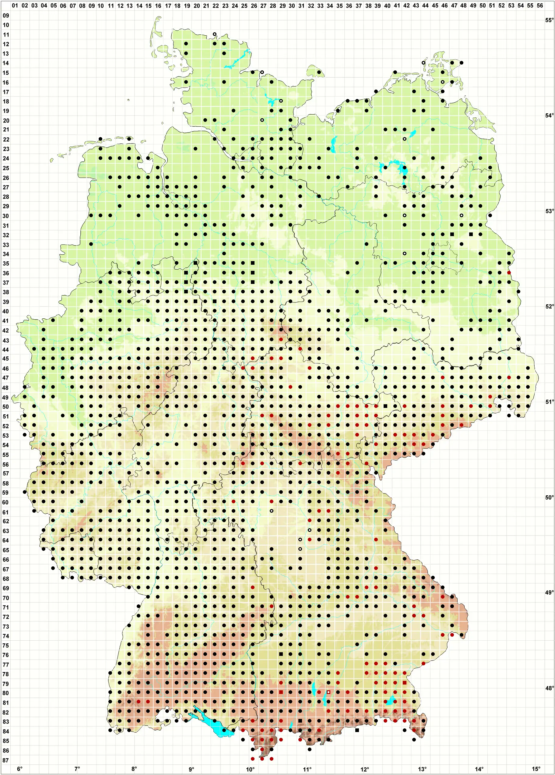 Verbreitungskarte