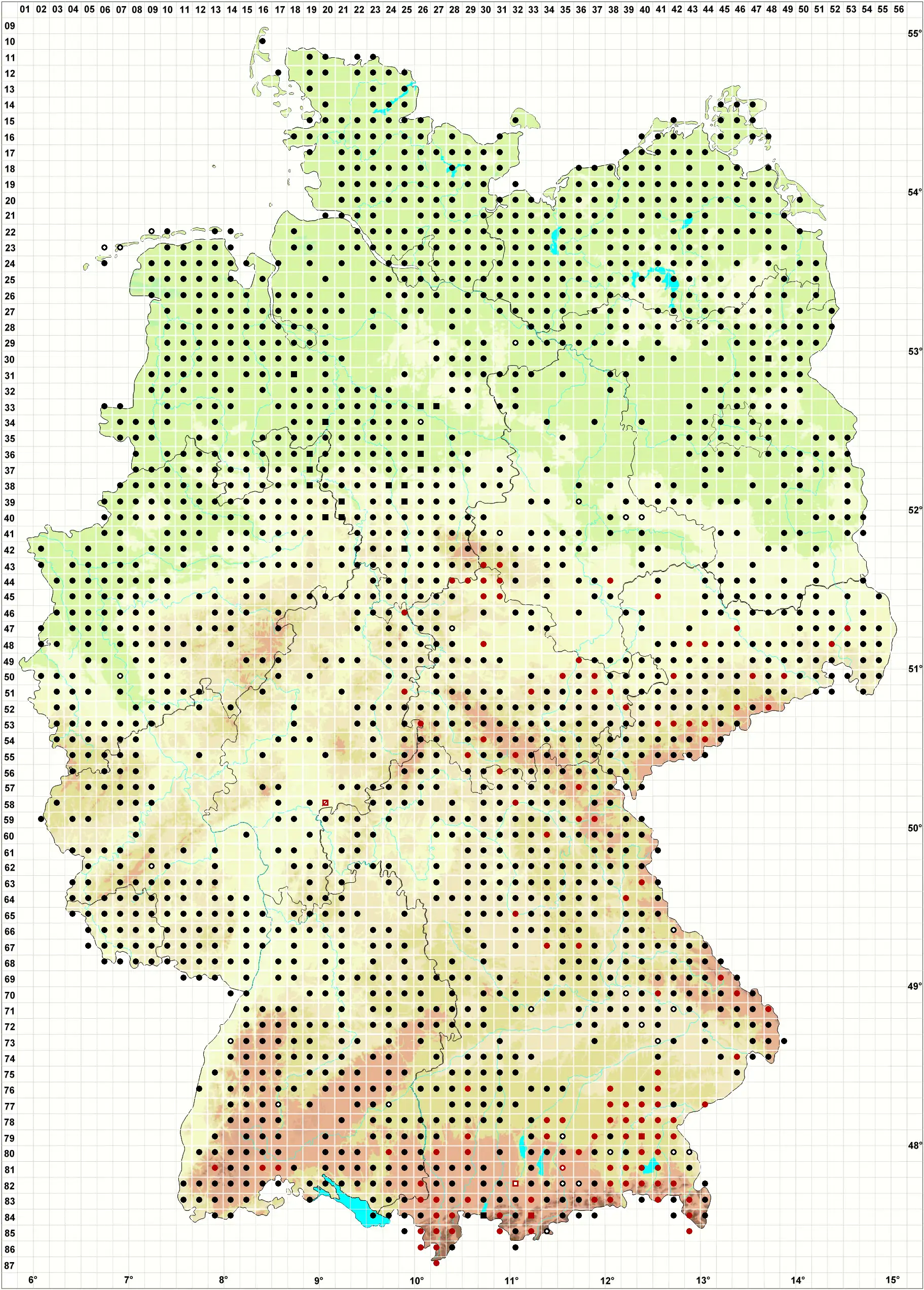 Verbreitungskarte