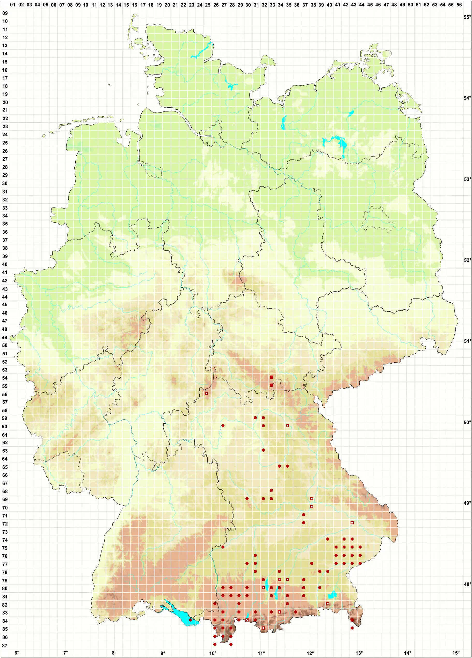 Verbreitungskarte