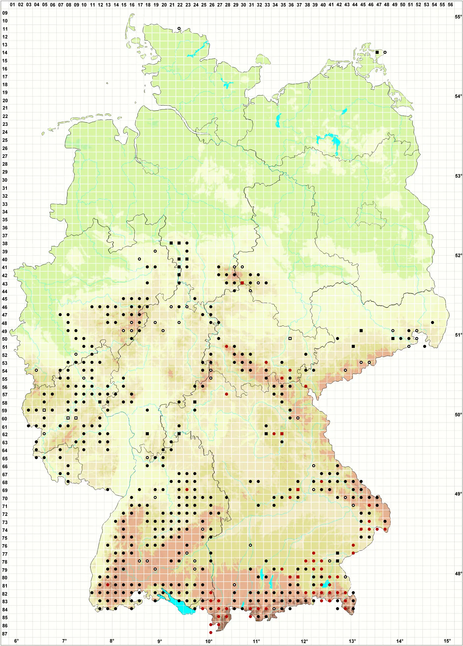 Verbreitungskarte