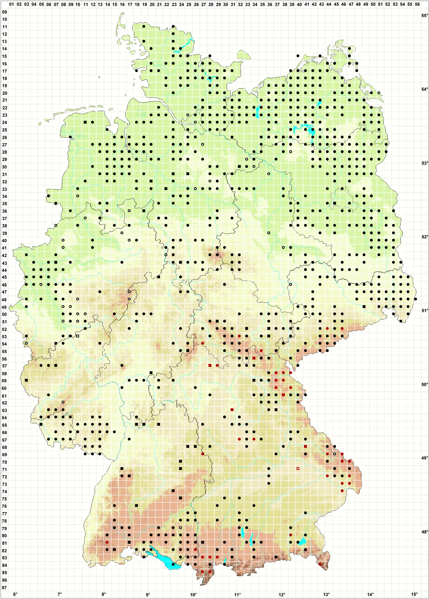 Verbreitungskarte