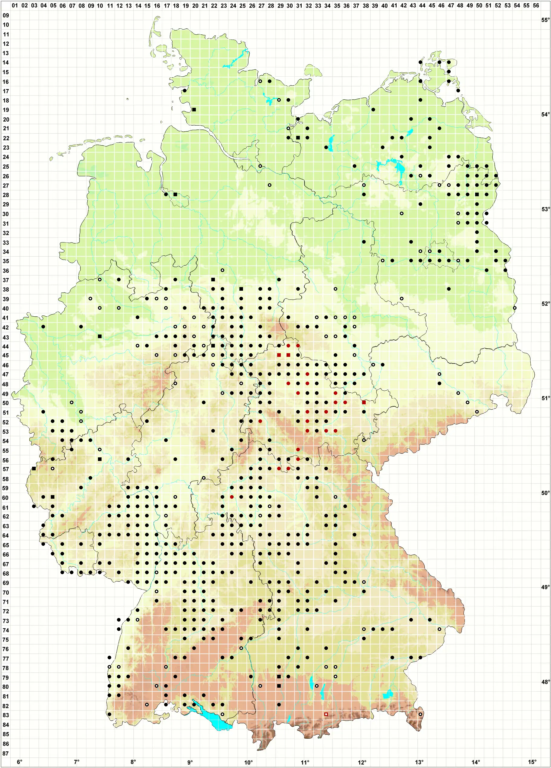 Verbreitungskarte