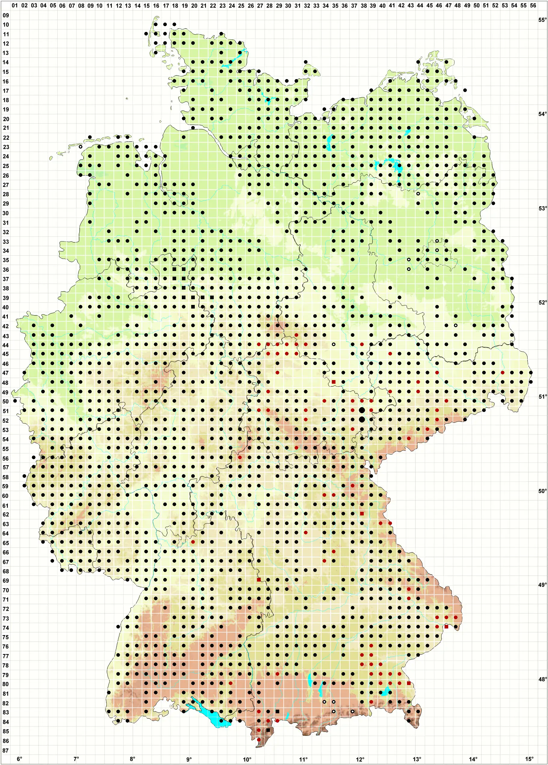 Verbreitungskarte
