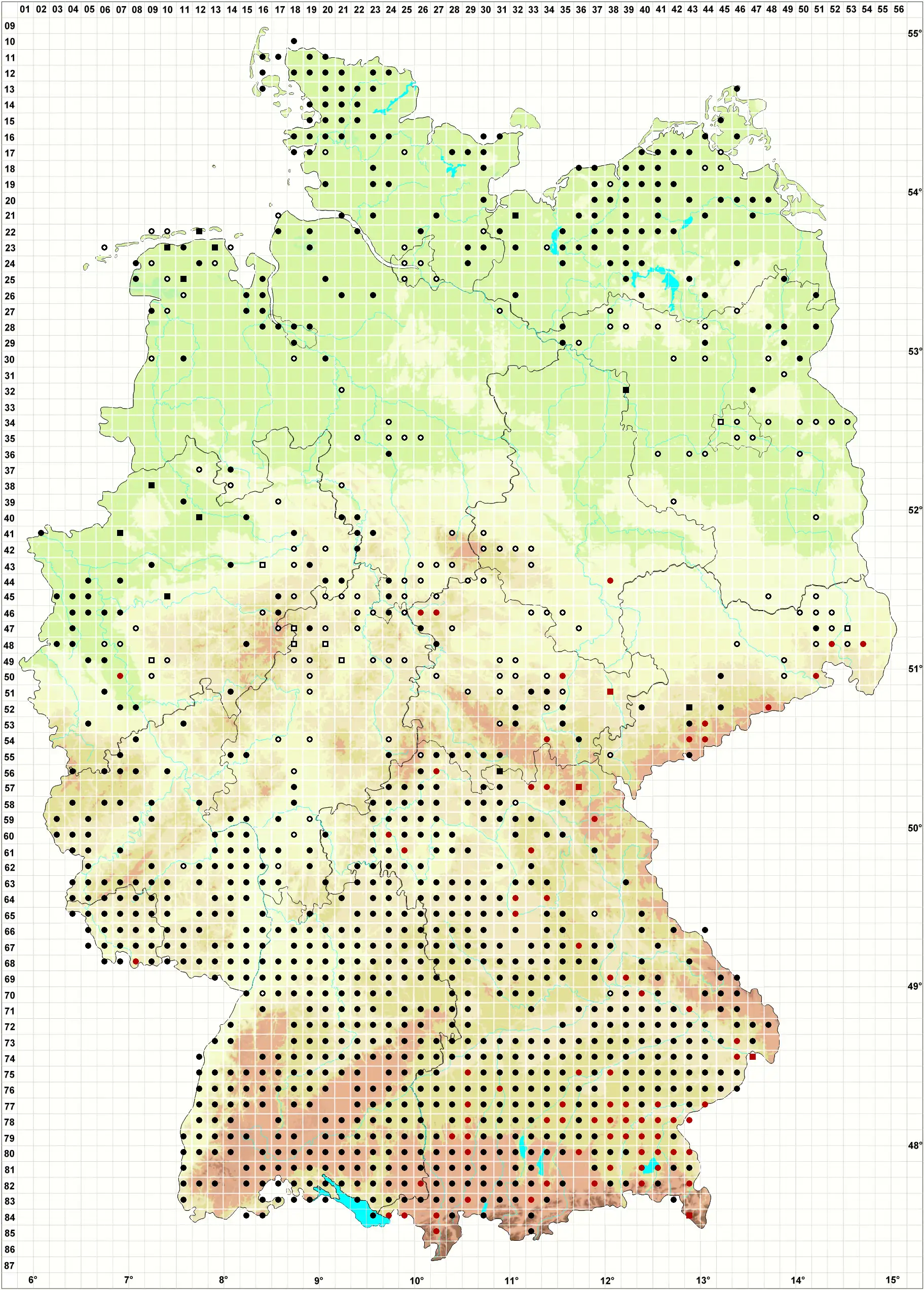 Verbreitungskarte