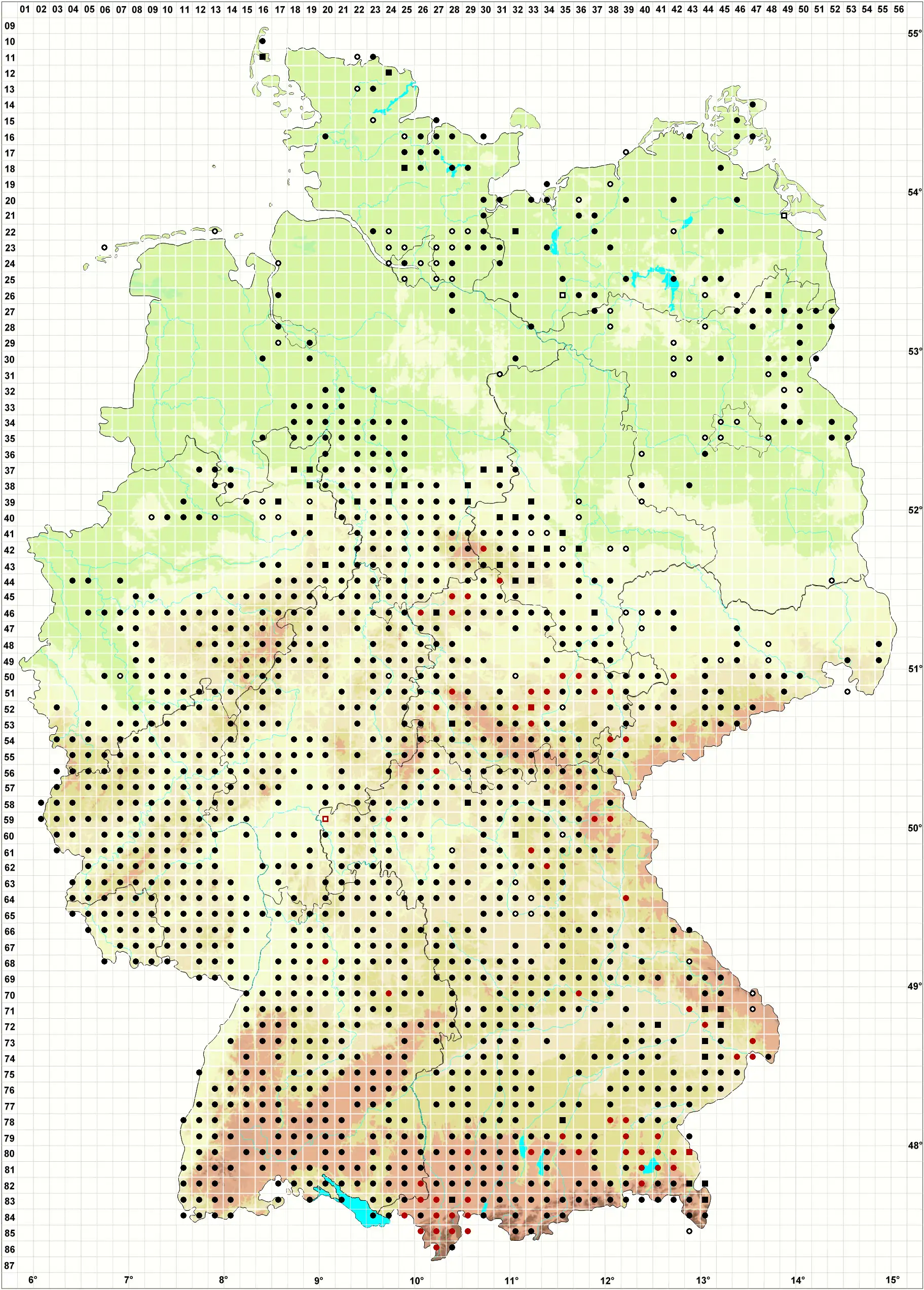 Verbreitungskarte