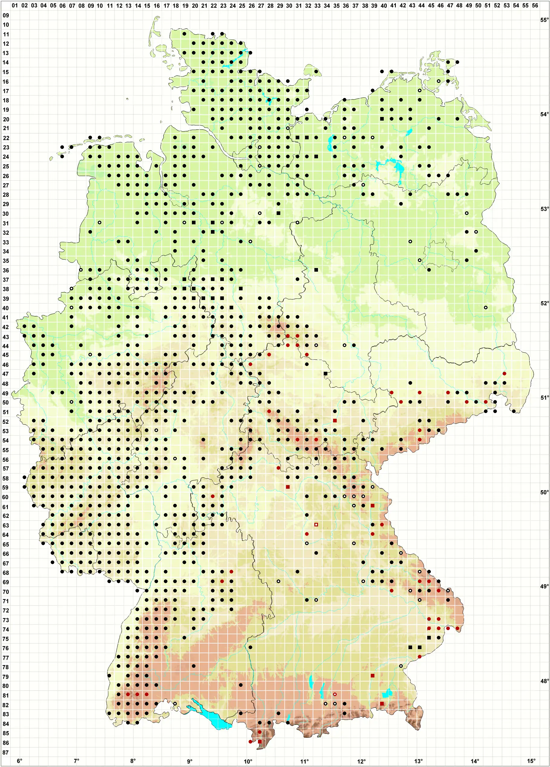 Verbreitungskarte