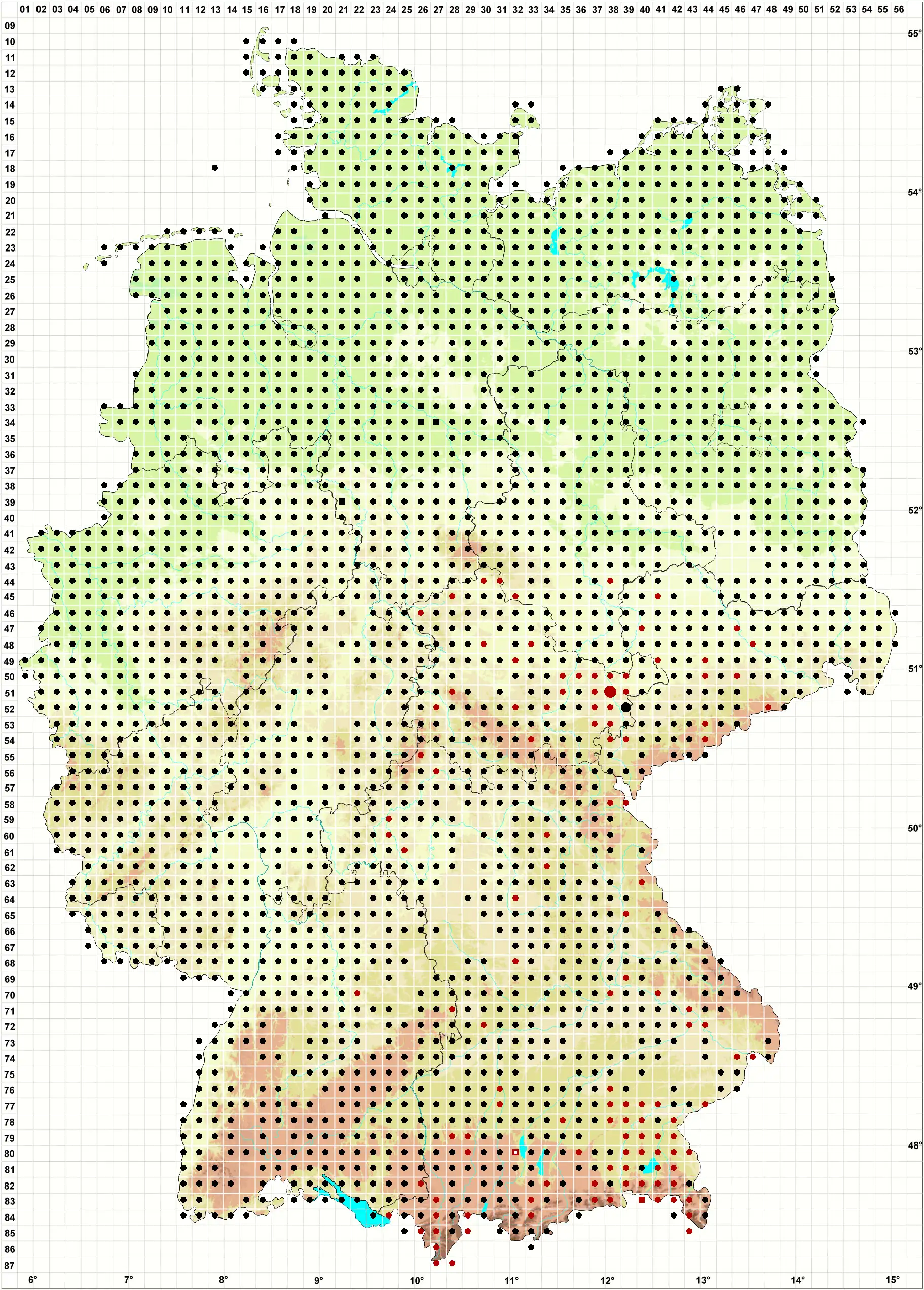 Verbreitungskarte