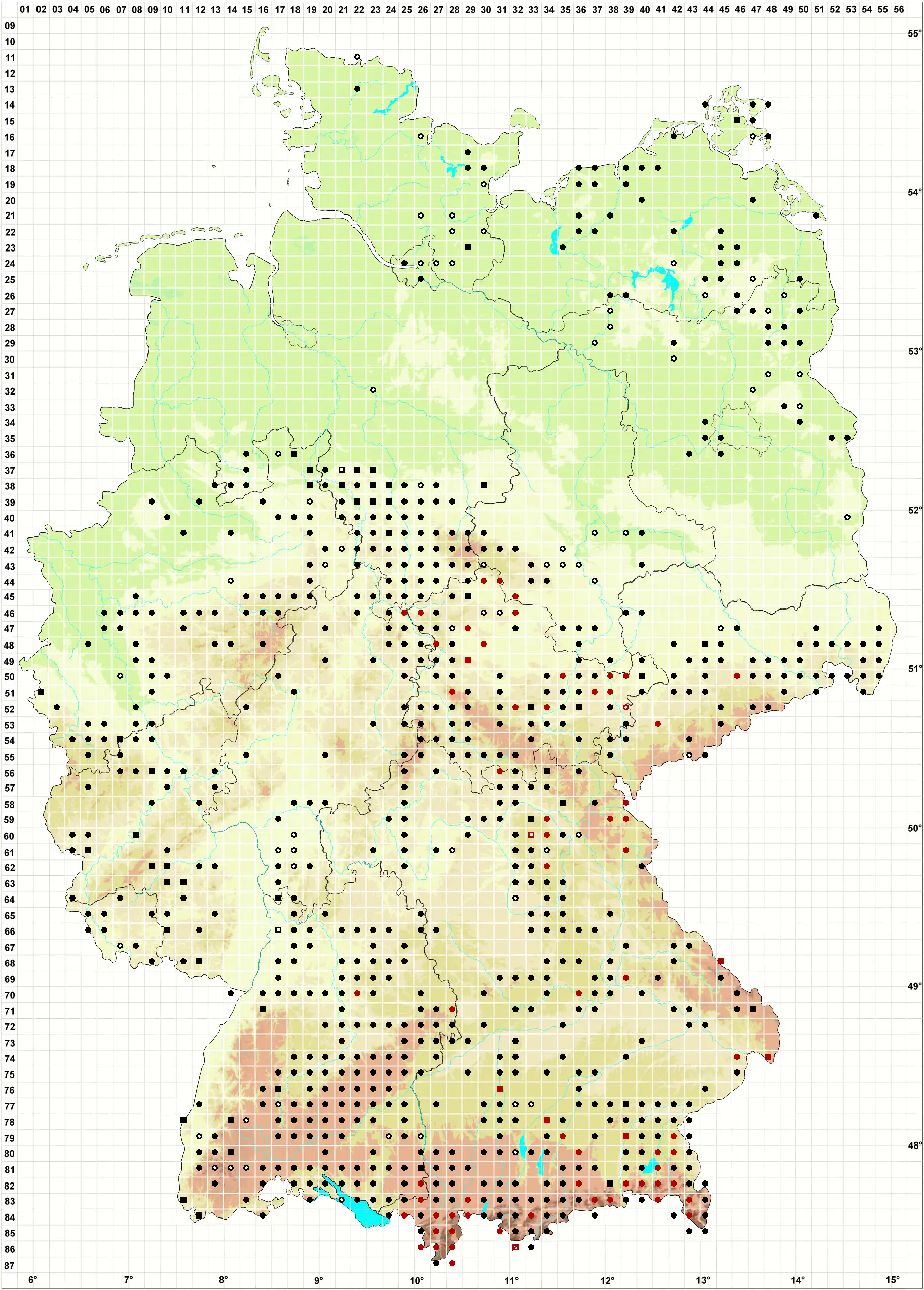 Verbreitungskarte