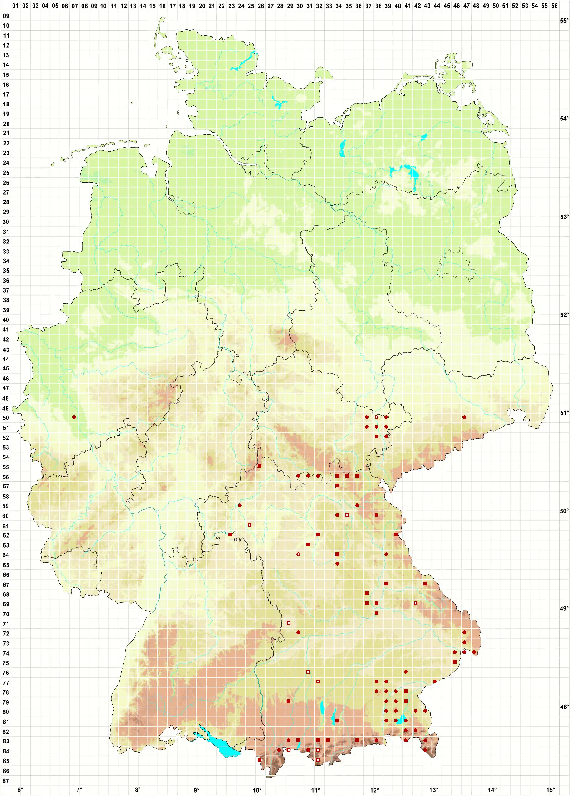 Verbreitungskarte