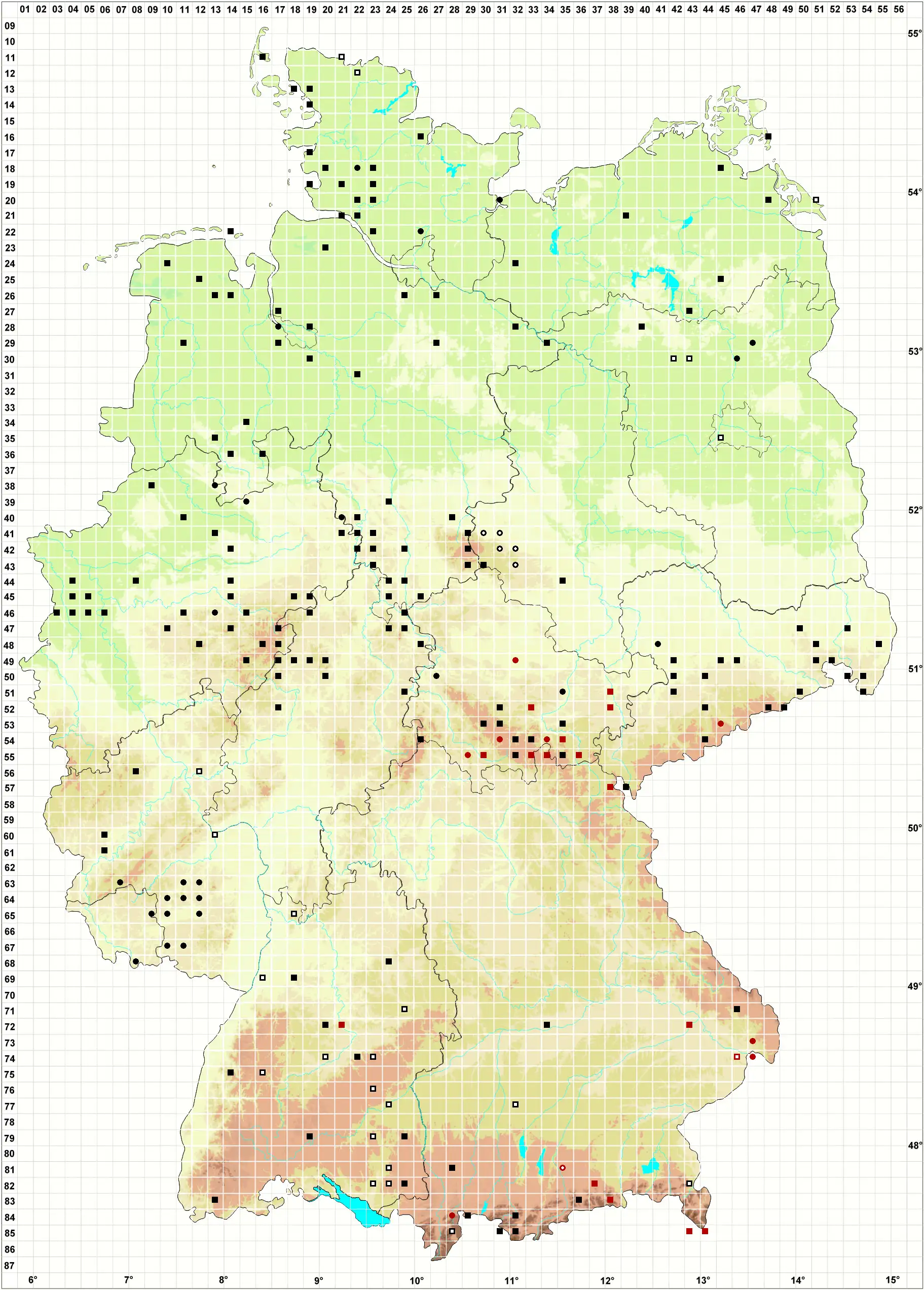 Verbreitungskarte