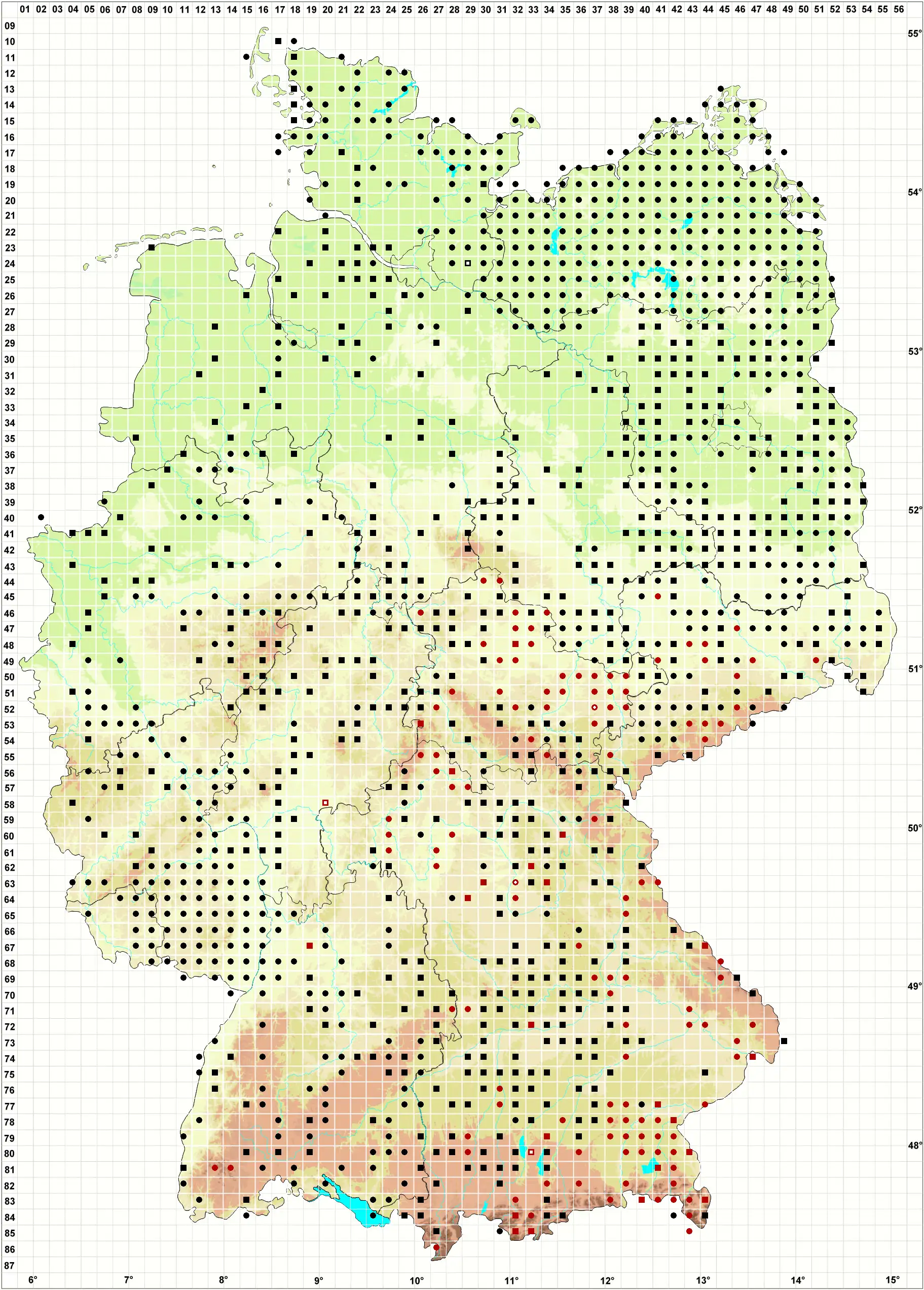 Verbreitungskarte