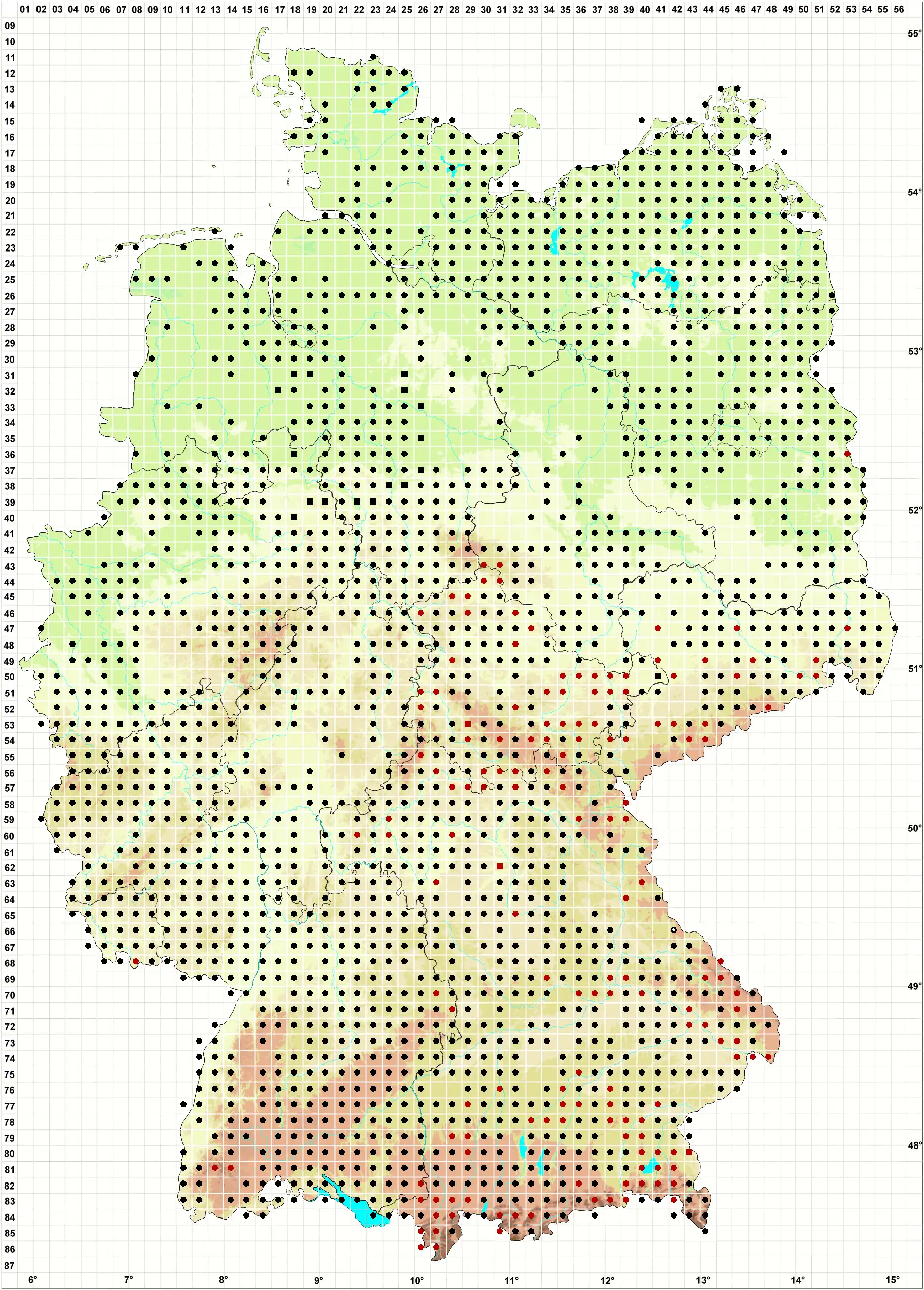 Verbreitungskarte