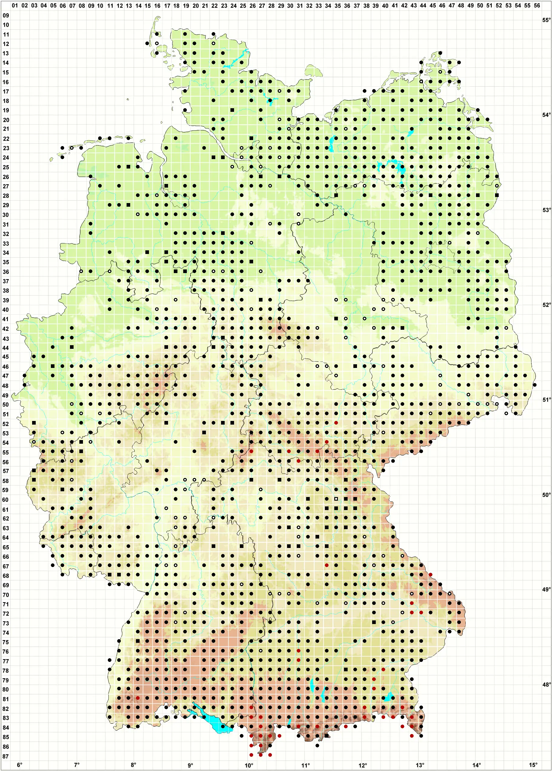 Verbreitungskarte